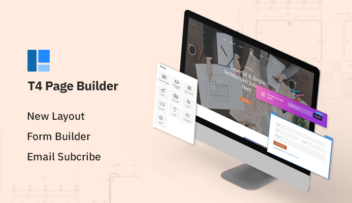 T4 Joomla page builder for real estate website