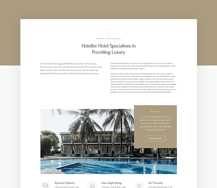 joomla hotel and resort website bundle