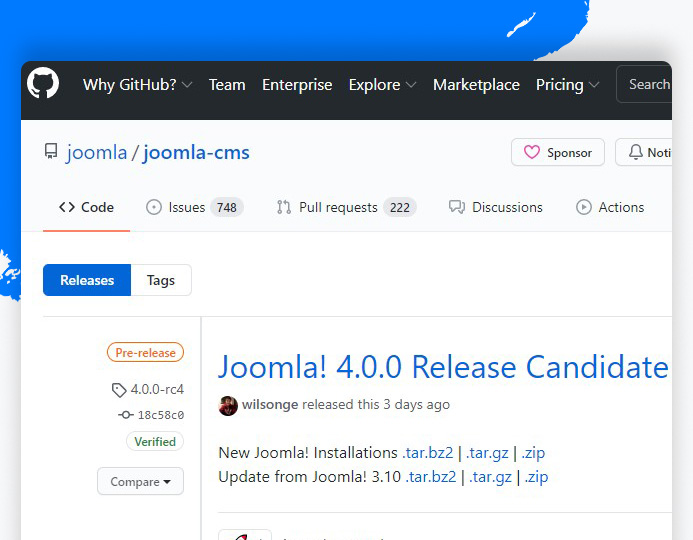 download Joomal 4 - migrate Joomla 3 to Joomla 4