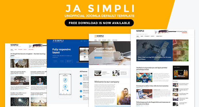free joomla 4 template JA Simpli