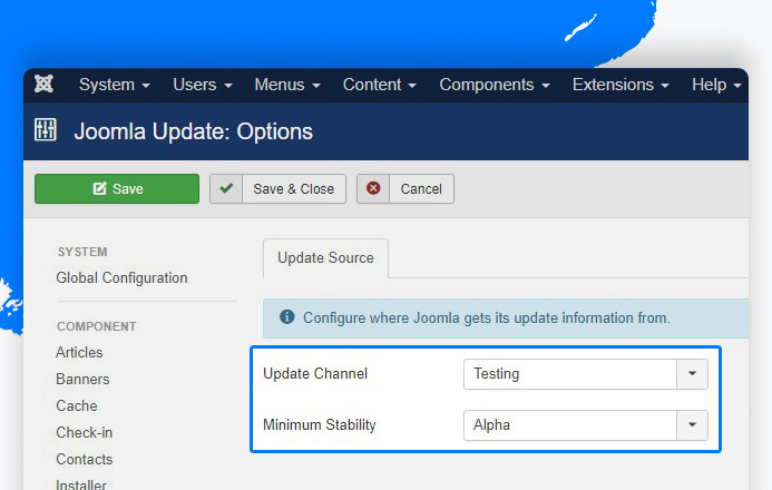 Joomla update options - migrate Joomla 3 to Joomla 4