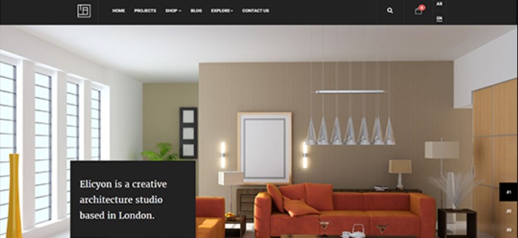 eCommerce Joomla Template for Interior Design decor