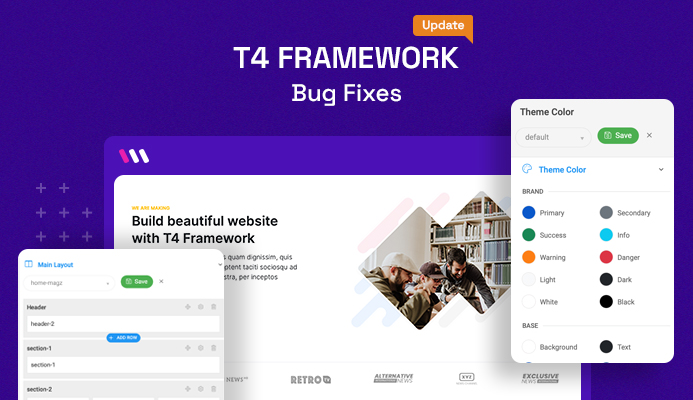 [Update] T4 Framework 2.1.0 updated for bug fixes.