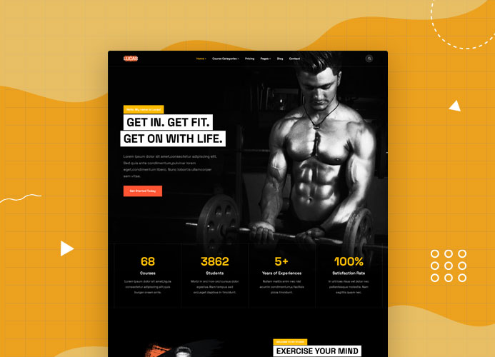 Joomla Templates for fitness coach
