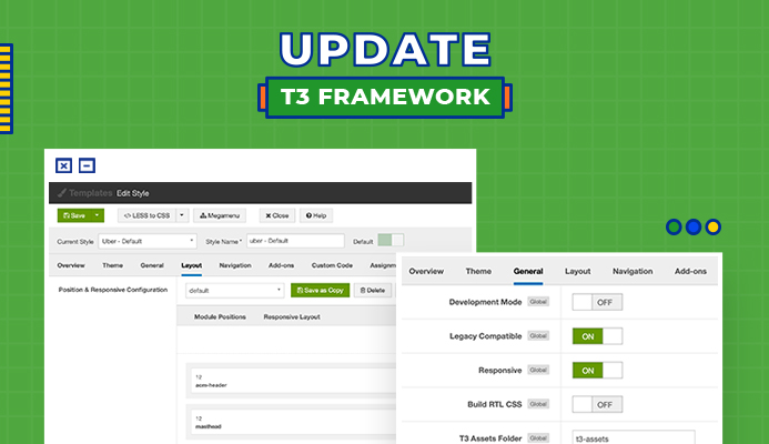 T3 Joomla template framework